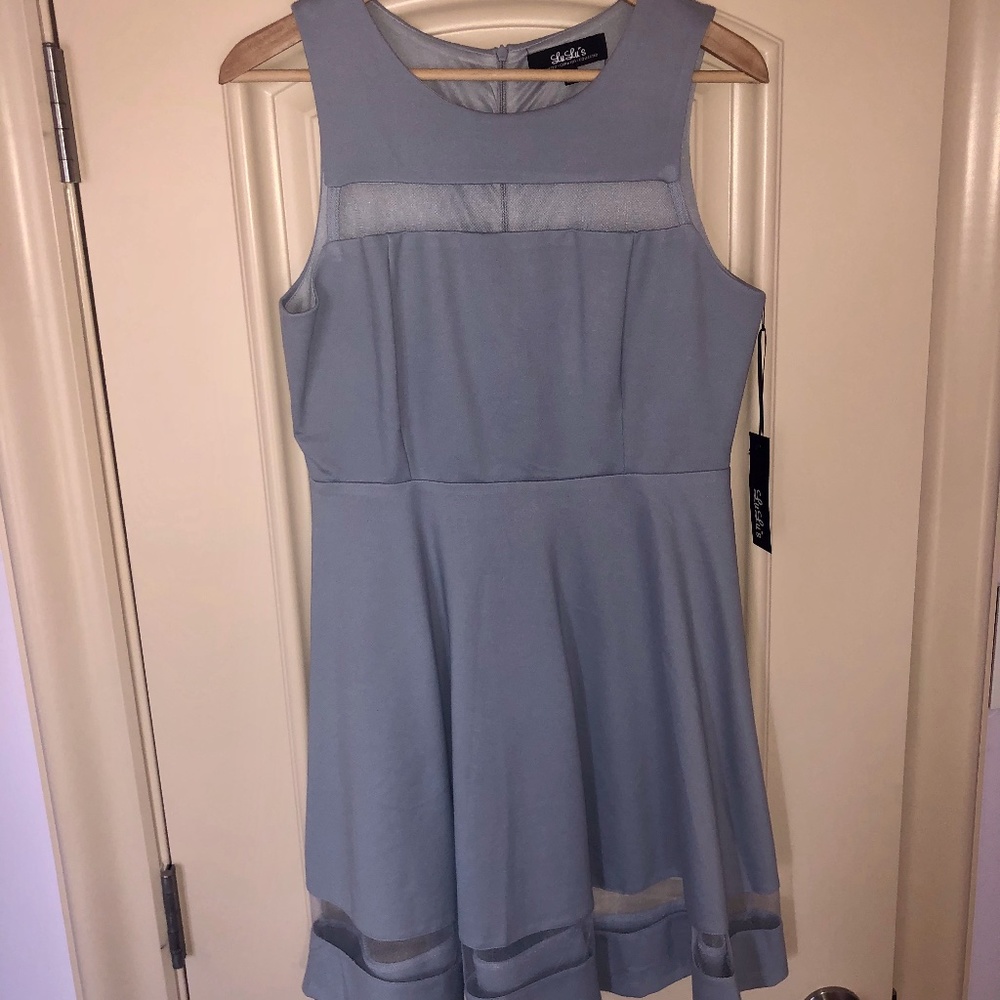 Lulus Sheer Determination Mesh Skater Dress - Picture 7 of 9